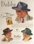1939 Dobbs Gamebird Mixtures Hat Ad ~ Teal, Grouse, Mallard