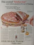 1927 Gold Medal Flour Ad ~ Unusual "Kitchen-test"