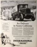 1926 International Trucks Ad ~ Union Ice Company