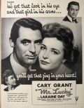 1943 Movie Ad ~ Mr. Lucky ~ Cary Grant