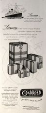 1949 Oshkosh Luggage Ad ~ Chief Ensemble