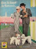 1959 Vintage Pepsi Ad ~ White Poodles ~ Roy Besser