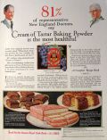 1927 Royal Baking Powder Ad ~ Most Healthful