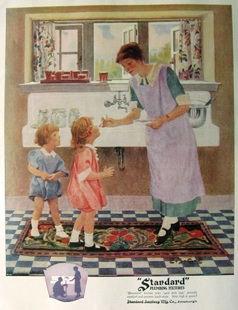 1924 Standard Plumbing Ad ~ Elizabeth Shippen Green