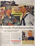 1943 WWII Wartime Studebaker Ad ~ Connells of South Bend