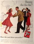 1962 Vintage Seven Up 7-Up Ad ~ Cha-cha-cha
