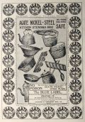 1903 Agate Nickel Steel Ware Ad ~ Kitchen Ware