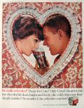 1960 Coca Cola Coke Ad ~ Lace Valentine