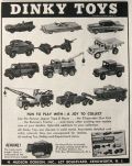 1957 VIntage Dinky Toys Die-Cast Cars & Trucks Ad