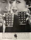 1960 Dixie Cups Ad ~ Mira-Glaze