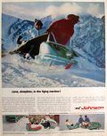 1966 Vintage Johnson Skee-Horse Snowmobile Ad