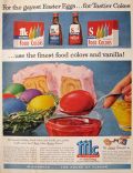 1957 McCormick Food Coloring Ad ~ Easter Eggs