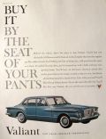 1960 Plymouth Valiant Ad ~ By the Seat of Your Pants