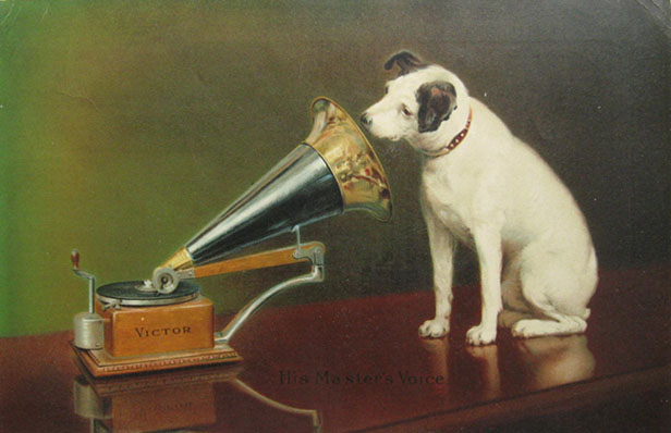 1903 RCA Victor Phonograph Rare Color Ad ~ Nipper Dog