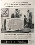1958 Zenith Retro Toreador Radio Ad ~ Styled for Moderns