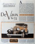 1931 De Vaux 6-75 Motor Car Ad
