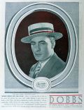 1933 Dobbs Mens "Leisure Light" Straw Hat Ad