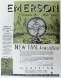 1934 Emerson Silver Swan Electric Fan Ad