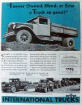 1932 International Harvester Truck Ad ~ Sparling Sand & Gravel, Ft. Wayne, IN