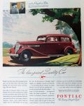 1934 Pontiac Touring Sedan Ad ~ Low-Priced Quality Car