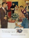 1952 Beer Belongs Ad ~ Douglass Crockwell ~ Holiday Buffet