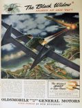 1944 Oldsmobile Military Ad ~ P-61 Black Widow Fighter