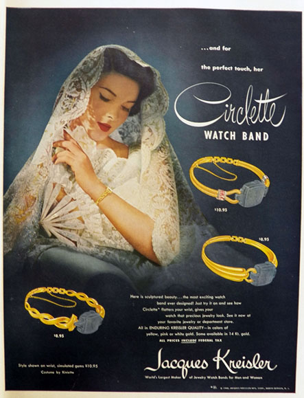 1948 Jacques Kreisler Circlette Watch Band Ad