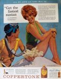 1963 Coppertone Suntan Lotion Ad ~ Jill St. John