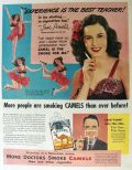 1947 Camel Cigarettes Ad ~ Ice Skater June Arnold