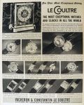 1952 Vintage Le Coultre Watch Ad ~ Various Styles