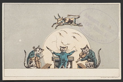 Nursery Rhyme Trade Card Set ~ Mrs. E. Nettel, Lowell, MA