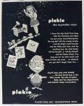 1952 Vintage Plakie Toys Ad