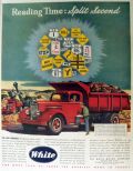 1947 White Trucks Ad ~ Highway Signs