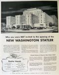 1943 Washington Statler Hotel Ad ~ Not Invited to Opening