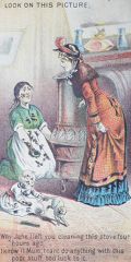 Rising Sun Stove Polish ~ Set of 2 Victorian Trade Cards