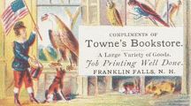Towne's Book Store, Franklin Falls, NH ~ Victorian Trade Cards