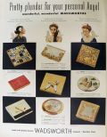 1952 Vintage Wadsworth Compact Ad ~ Several Styles
