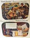 1944 Walker's Deluxe Whiskey Ad ~ Pinch Pennies