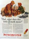 1943 Winchester Arms & Ammunition Ad ~ Indian's Prized Rifle