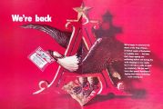 1969 Budweiser Beer Eagle Ad ~ We're Back After Work Stoppage