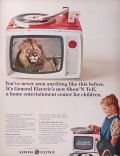 1965 General Electric Show 'N Tell Phonograph & Viewer for Kids Ad