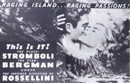 1950 Movie Ad ~ Rossellini's Stromboli ~ Ingrid Bergman