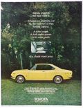 1969 Vintage Toyota Corona Mark II Ad ~ At a Shade More Price