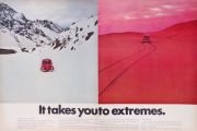 1969 VW Volkswagen Beetle Ad ~ It Takes You to Extremes