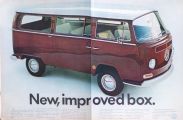 1967 VW Volkswagen Bus Wagon Ad ~ New, Improved Box