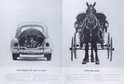 1963 VW Volkswagen Beetle Ad ~ Most Engines Still Aren't in Back?