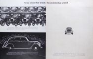 1963 VW Volkswagen Beetle Ad ~ 3 Ideas That Shook the Automotive World