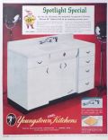1955 Youngstown Steel Kitchens Retro Ad ~ Cabinet Sink