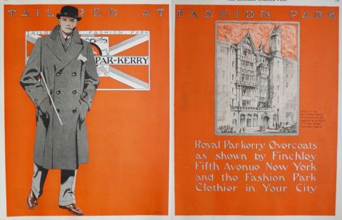1924 Fashion Park Clothiers Menswear Ad