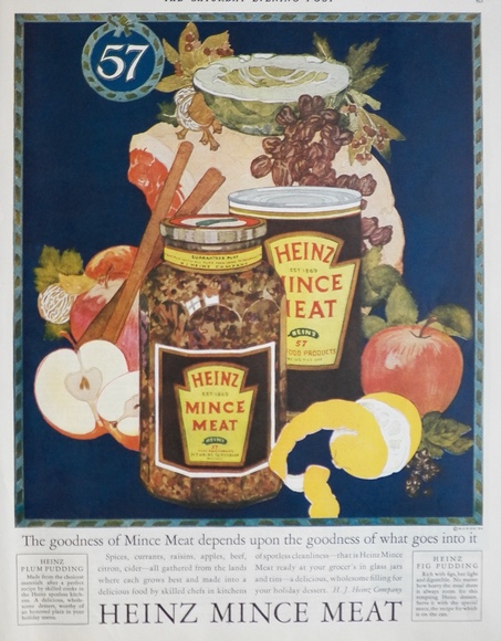 1924 Heinz Mince Meat Ad ~ The Goodness of What Goes Into It